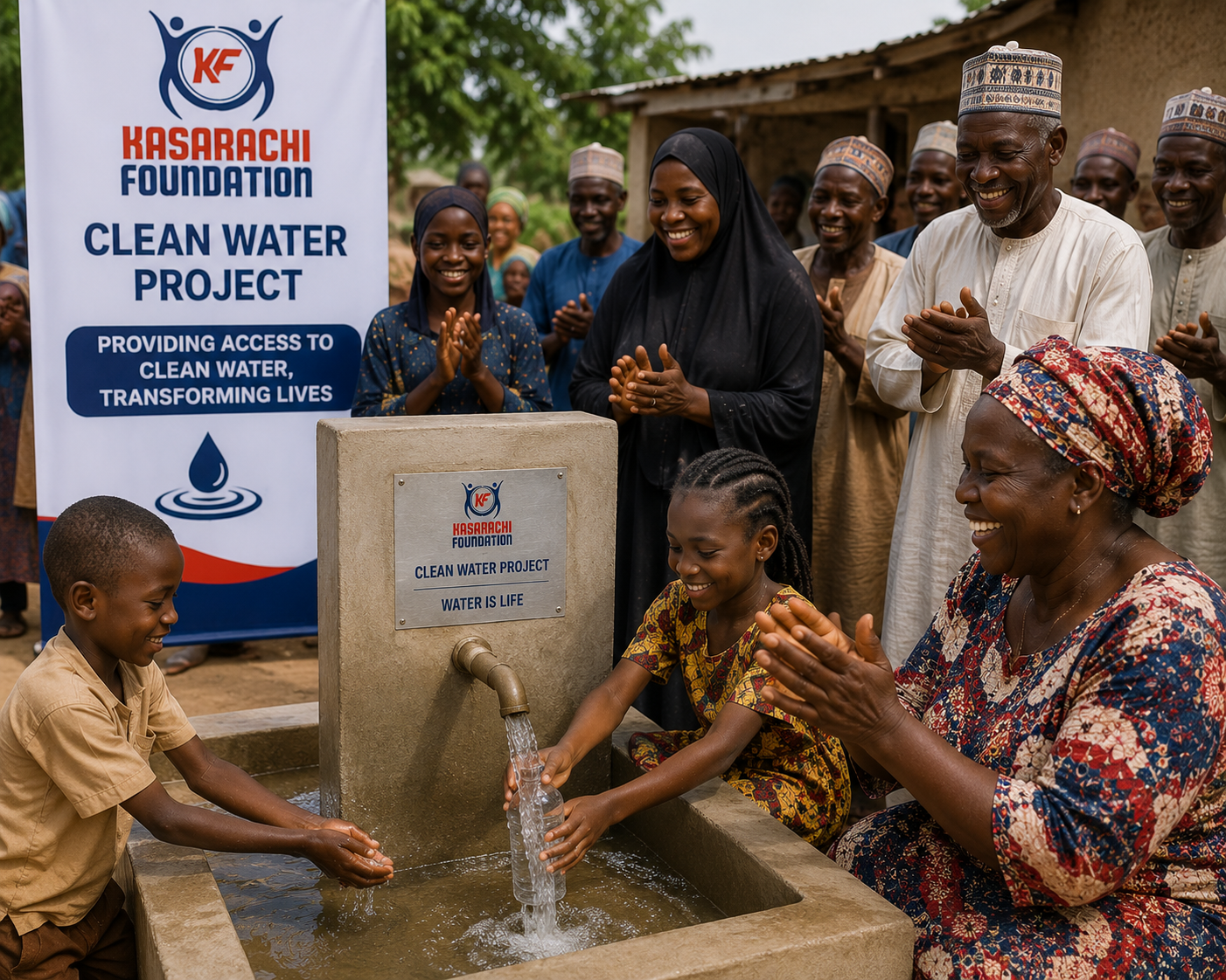 Community clean water project supported by the foundation